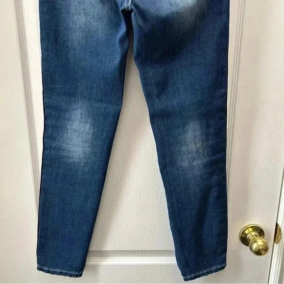 Buffalo Faith Side Stripe Mid Rise Ankle Crop Stretch Skinny Jeans Blue Size 26 - Picture 9 of 14